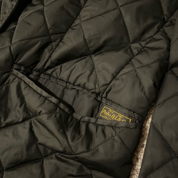 Polo Ralph Lauren Men's Large Quilted Blazer Jacket RRL Sport Coat in Black XL - Picture 6 of 9